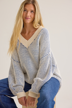 Lanie Chunky Knit Sweater - Altar'd State - 