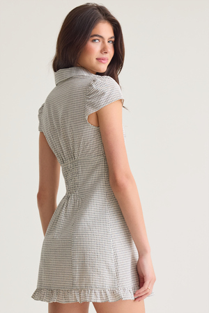 Hallee Plaid Mini Dress - Altar'd State - 