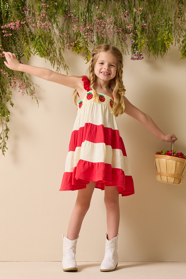 Sadie Strawberry Dress - Altar'd State