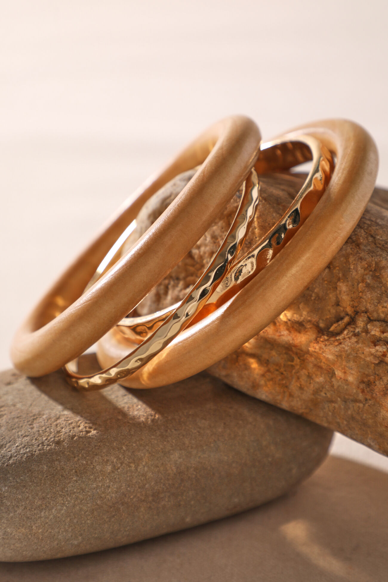 Bonnie 4PK Wood Bangle