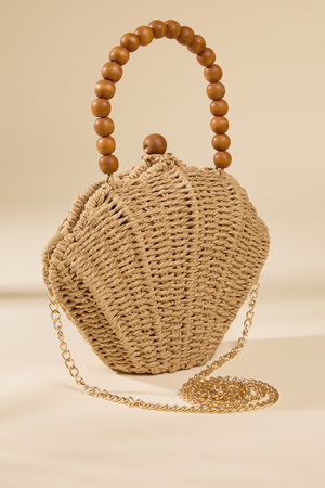 Shell Beaded Woven Purse - Altar'd State - 
