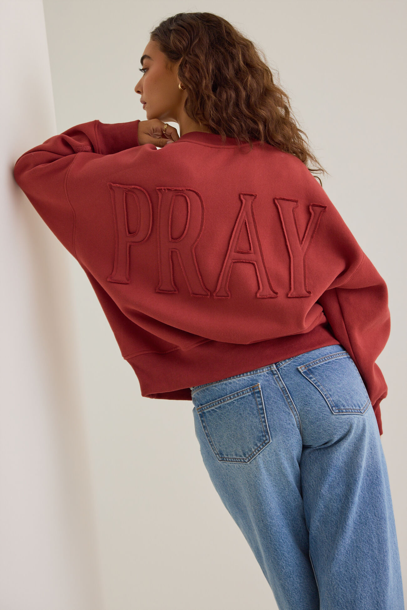 Pray Applique Pullover
