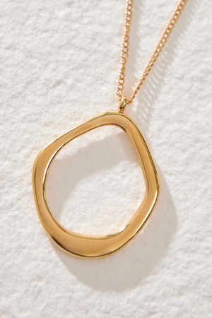 Molten Circle Pendant Necklace - Altar'd State