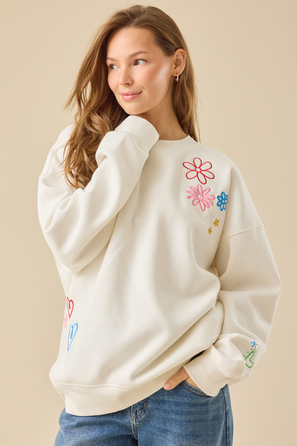 Make Heaven Crowded Graphic Sweatshirt | Altar'd State
