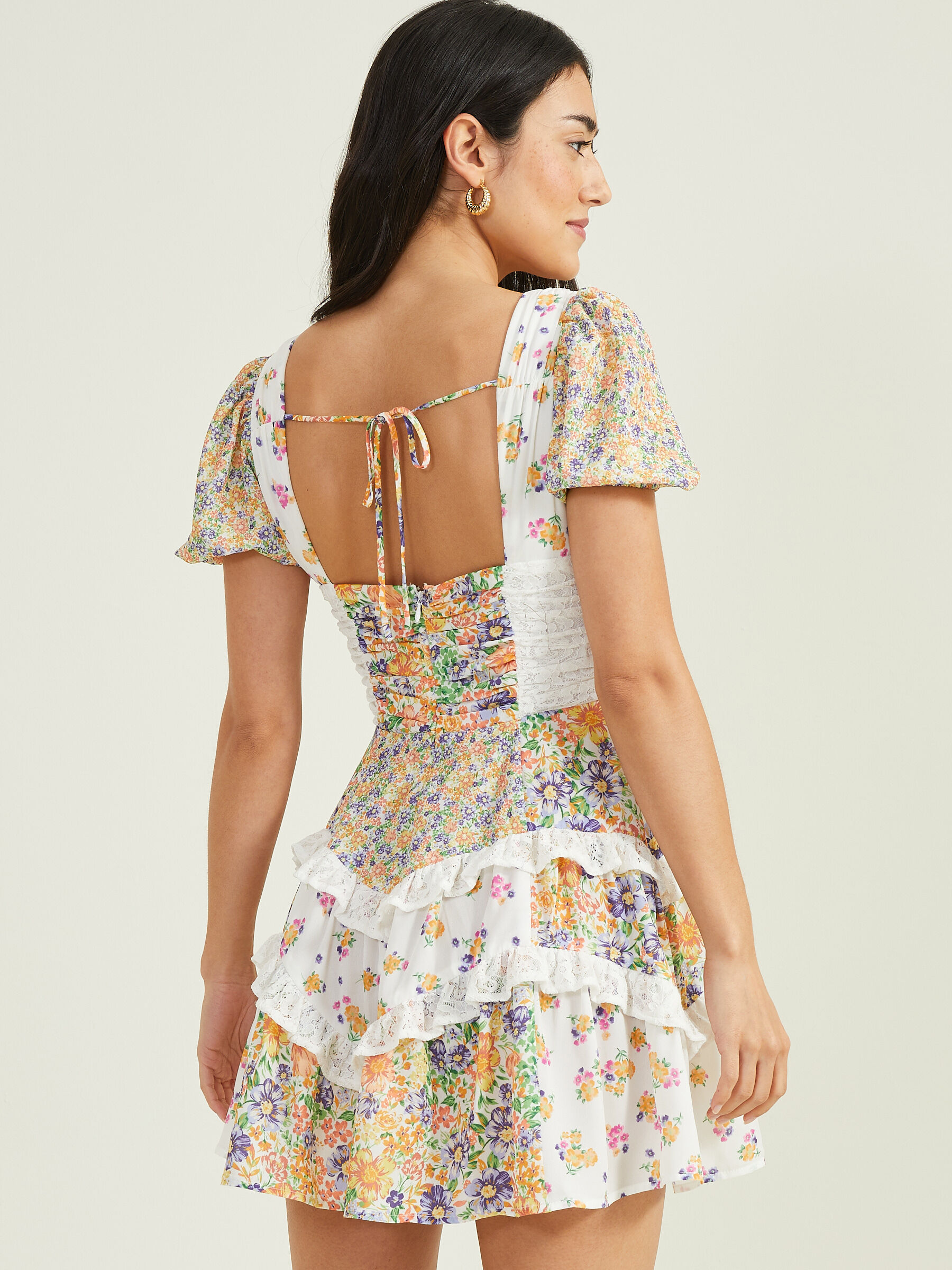 Altar'd State Aderny Patchwork Floral Dress | The Summit