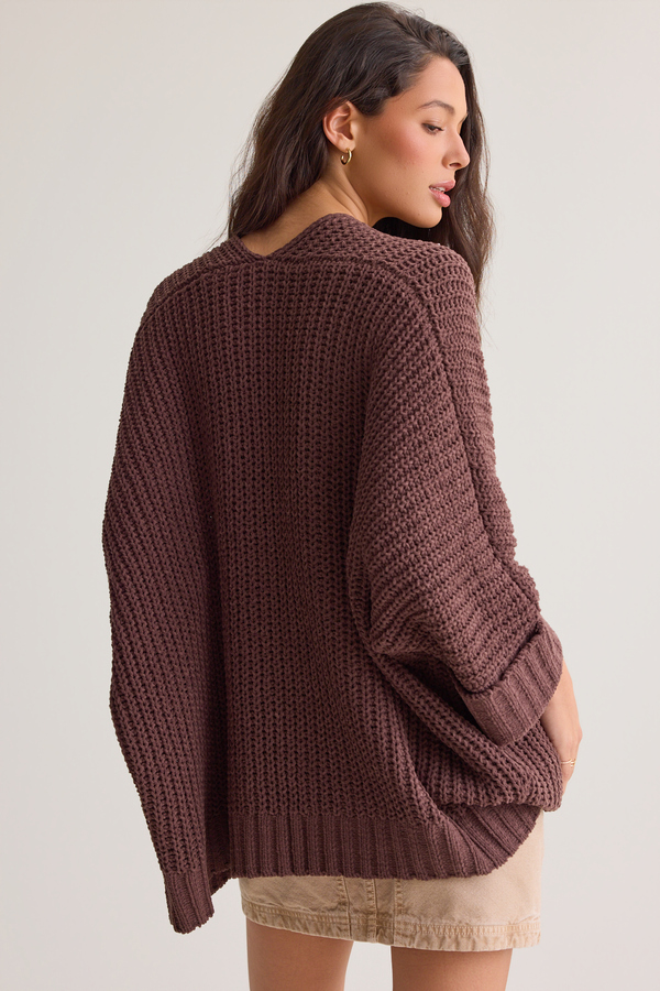 Olivia Chenille Open Front Cardigan Detail 5 - Altar'd State