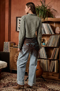Hart High Rise Roll Cuff Jeans Detail 4 - Altar'd State