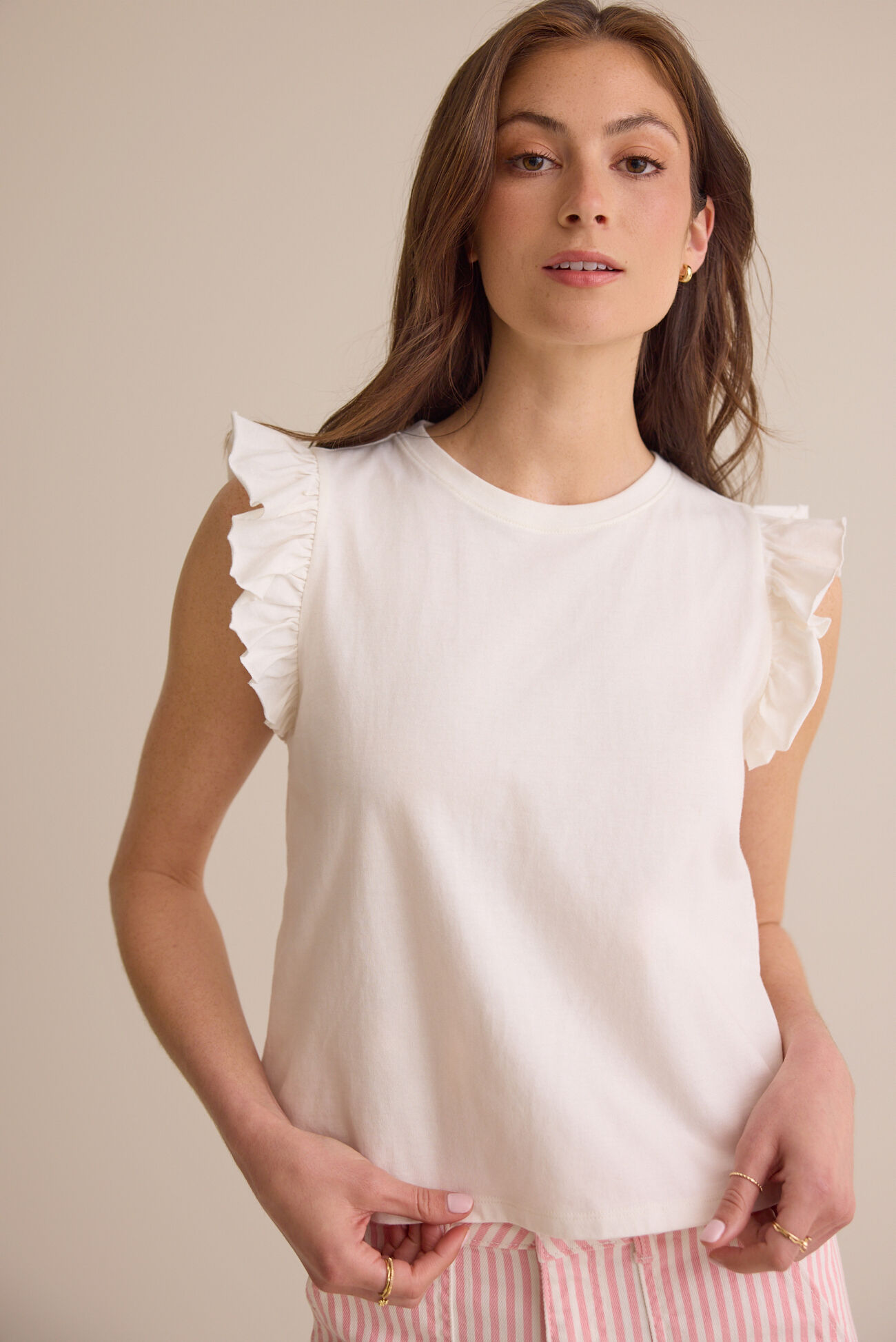 Elaine Ruffle Top