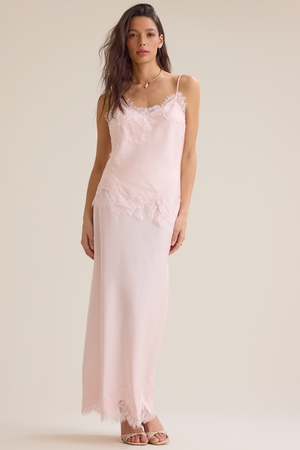 Lilou Lace Satin Top - Altar'd State - 