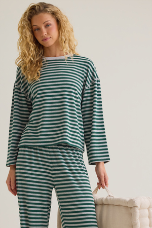 Cate Striped Crewneck Top - Altar'd State