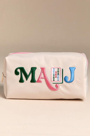 Mahjong Chenille Patch Pouch - Altar'd State - 
