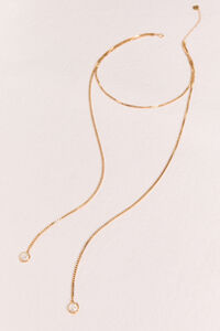 18K Pearl Knot Y Necklace - Altar'd State