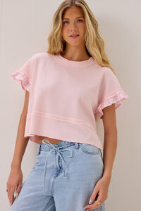 Ellis Thermal Lace Sleeve Top Detail 3 - Altar'd State