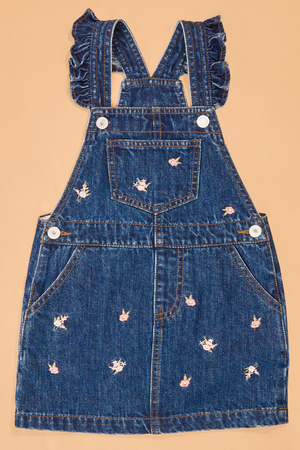 Phoebe Embroidered Overall Toddler Dress - Altar'd State