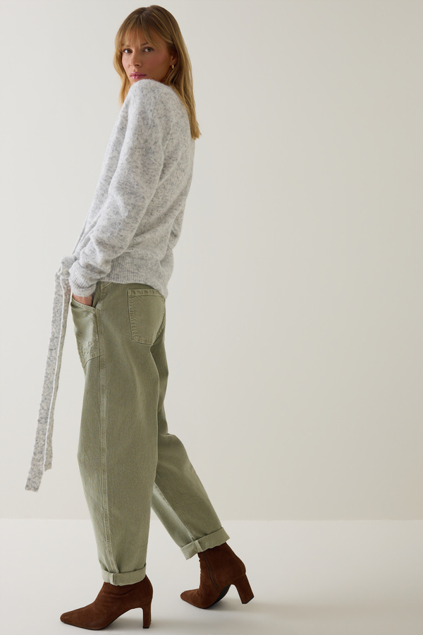 Thallo Oversized Marled Wrap Cardigan Detail 3 - Altar'd State