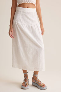 Hayes Eyelet Midi Skirt Detail 2 - Altar'd State