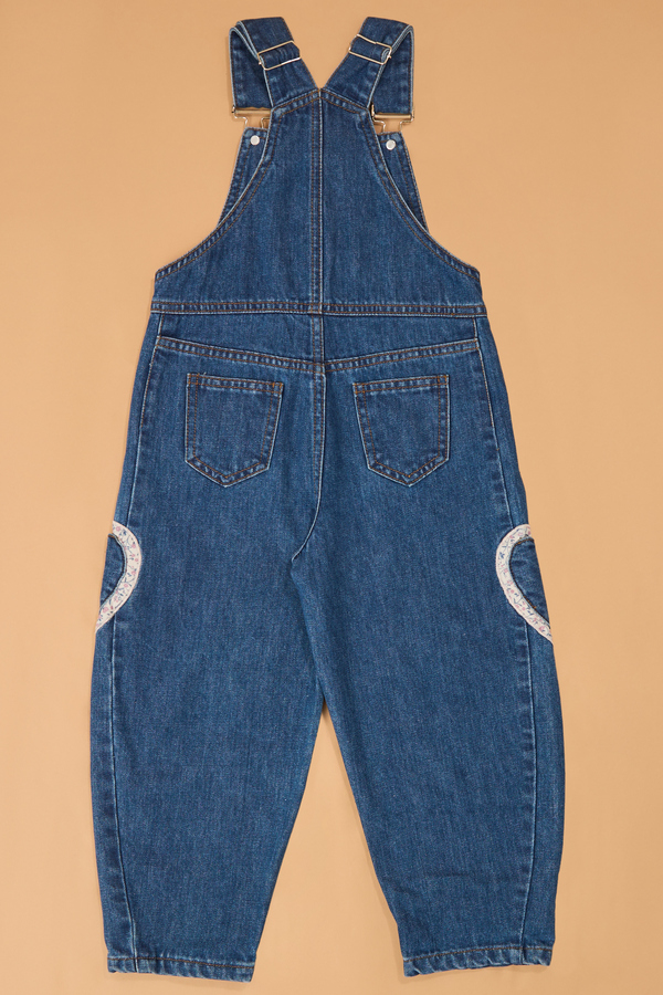 Reagan Heart Denim Overalls Detail 3 - Altar'd State