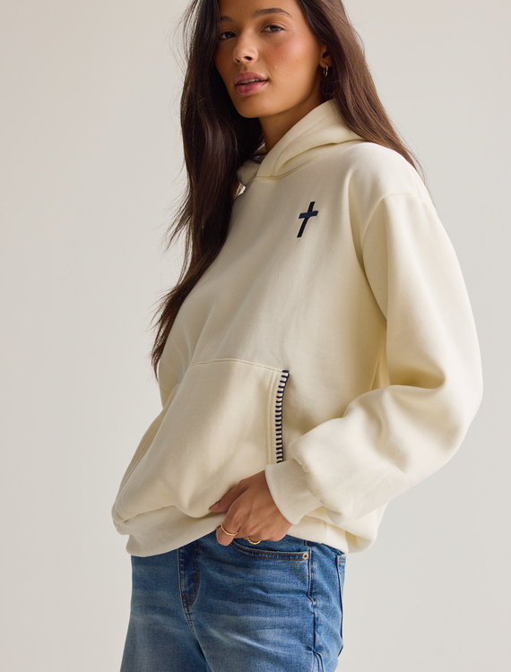 Start Your Day with A Prayer Hoodie Detail 4 - Altar'd State