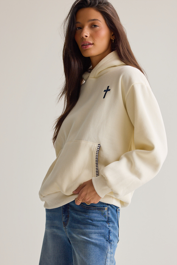 Start Your Day with A Prayer Hoodie Detail 4 - Altar'd State