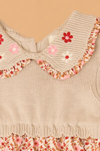 Clara Floral Sweater Dress Detail 2 - Altar'd State