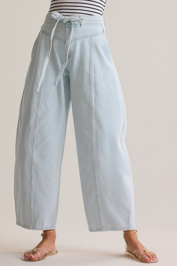 Moxie Barrel Tie Pants Detail 2 - Altar'd State