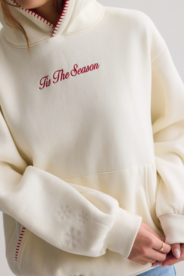 Tis The Season Christmas Hoodie Detail 6 - Altar'd State