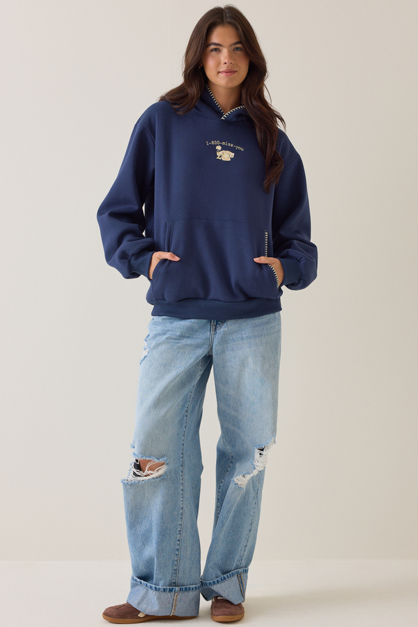 Call Me When You See This Hoodie Detail 5 - Altar'd State