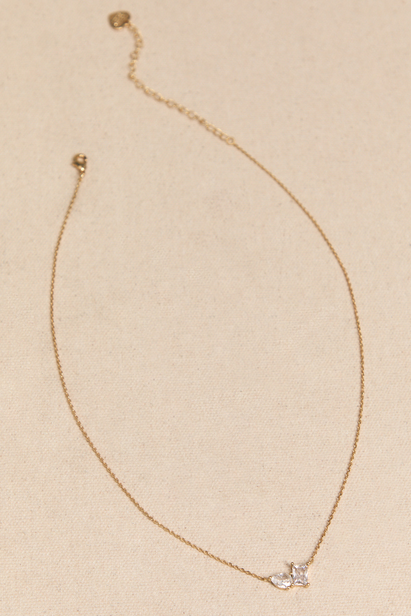 18K Gold Crystal Necklace Detail 2 - Altar'd State