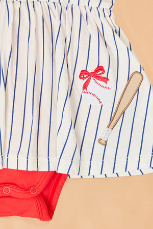 Slugger Baseball Polo Bodysuit Dress - Altar'd State - 