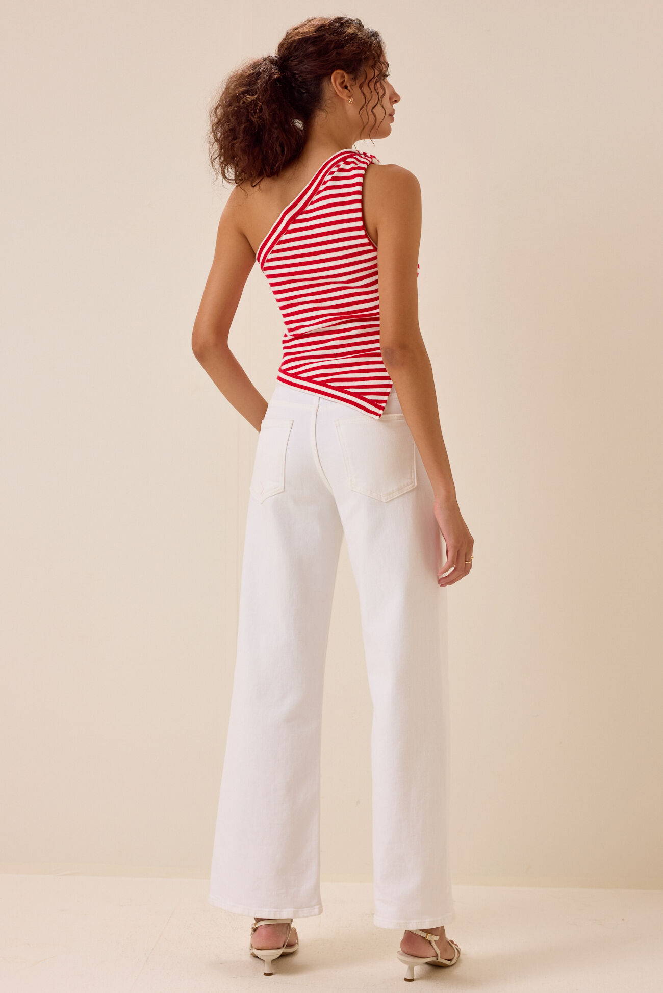 Sawyer One Shoulder Stripe Tank