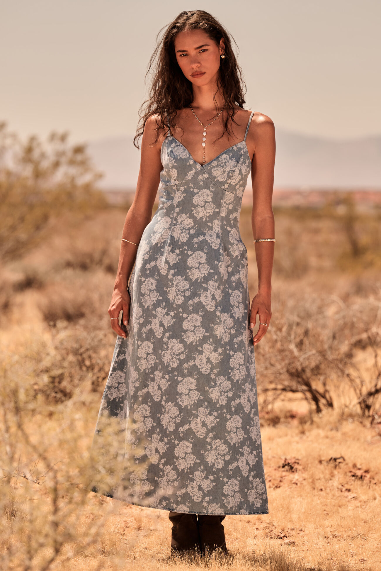 Sienna Denim Maxi Dress