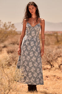 Sienna Denim Maxi Dress - Altar'd State