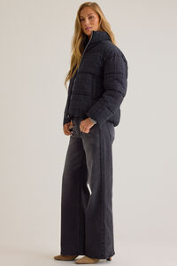 Maya Plaid Puffer Jacket Detail 5 - Altar'd State