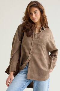 Foster Striped Button Down Detail 2 - Altar'd State