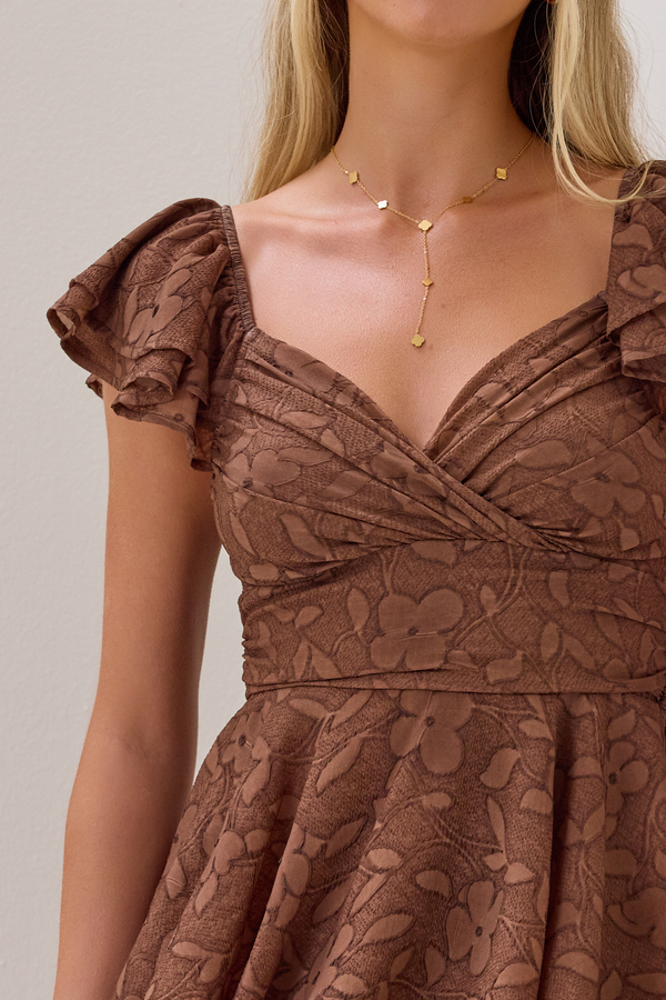 Lainey Double Layer Texture Romper Detail 2 - Altar'd State