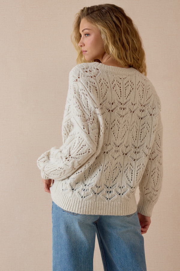Fia Oversized Pointelle Crew Detail 5 - Altar'd State