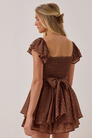 Lainey Double Layer Texture Romper - Altar'd State - 