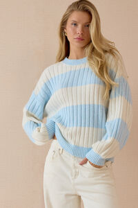 Vivi Rib Stripe Sweater - Altar'd State