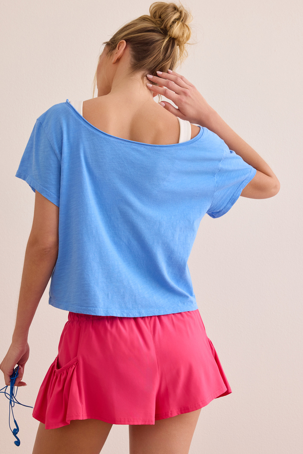 All In Off The Shoulder Tee Detail 5 - Altar'd State