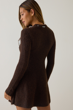Sara Scarf Neck Sweater Dress - Altar'd State