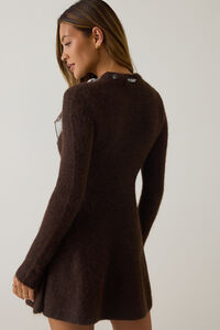 Sara Scarf Neck Sweater Dress Detail 5 - Altar'd State