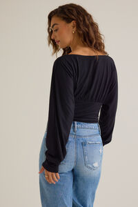 Nala Boat Neck Top Detail 5 - Altar'd State
