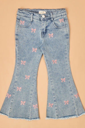 Edie Bow Flare Jeans - Altar'd State - 
