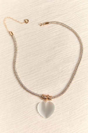 Rowan Mixed Metal Heart Necklace - Altar'd State - 