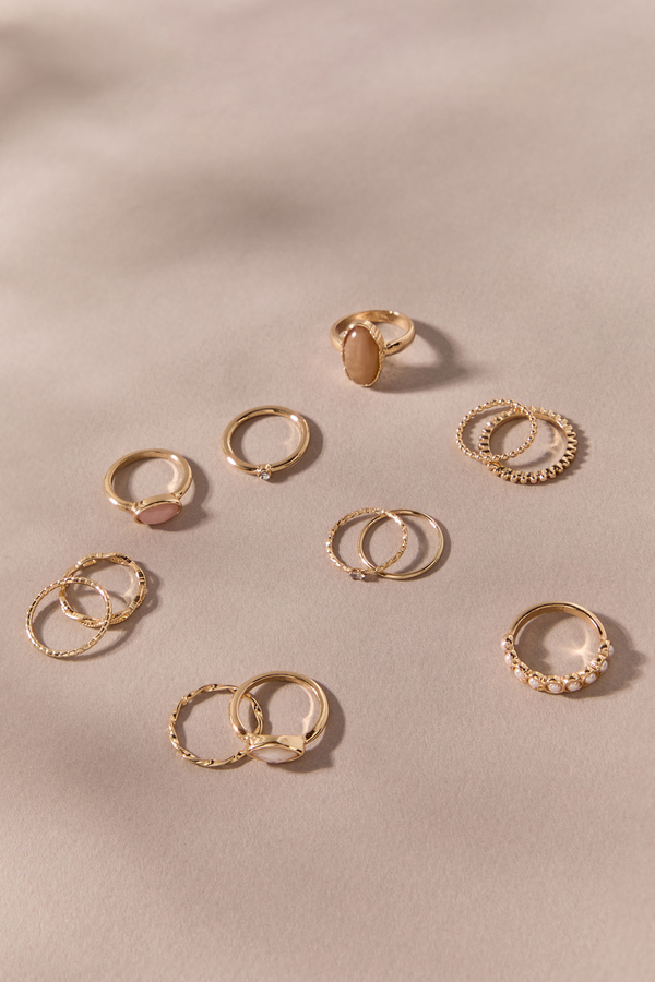 Vintage Brown Multi Ring Pack - Altar'd State
