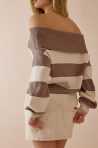 Nevaeh Off The Shoulder Sweater Detail 5 - Altar'd State