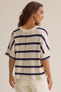 Dylan Striped V-Neck Top Detail 5 - Altar'd State