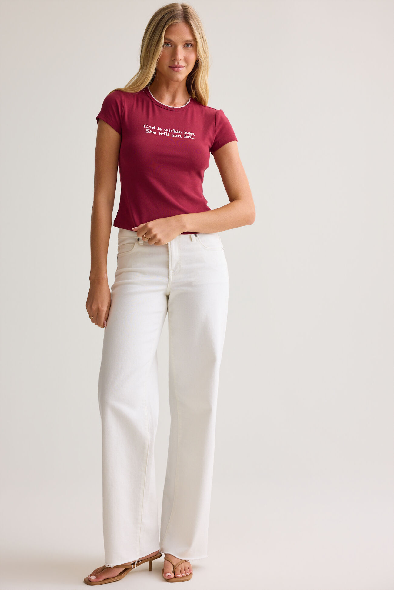 God Is Within Her Baby Tee