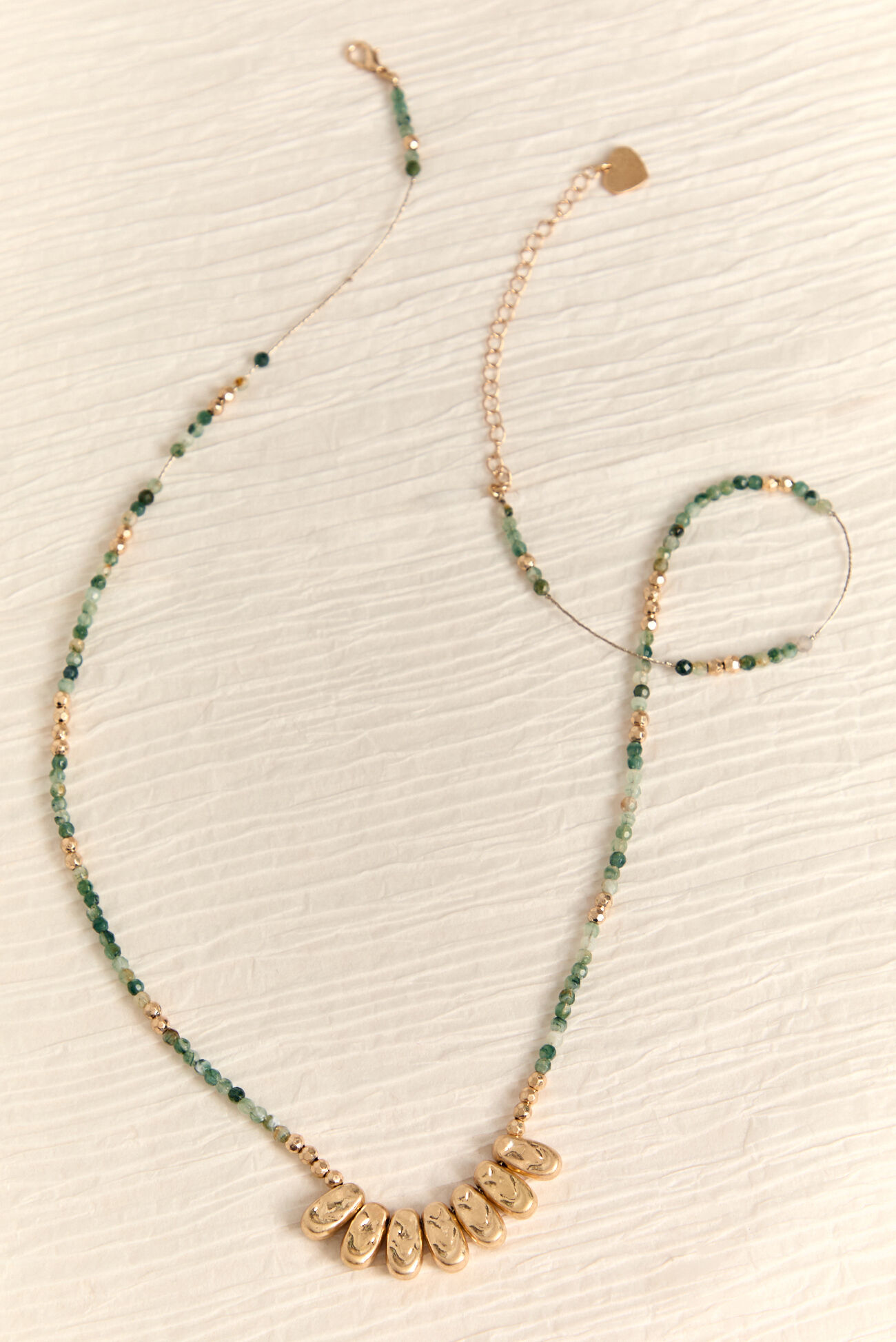 Arla Beaded Fan Necklace