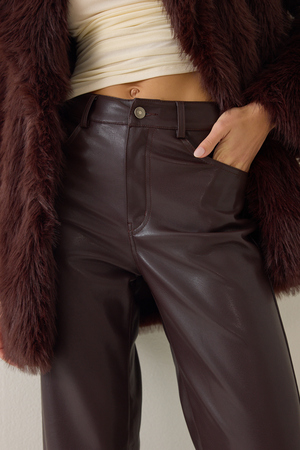 Roman Vegan Leather Pants - Altar'd State - 